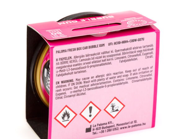 Odorizant auto Paloma Fresh Box Bubble Gum 25g