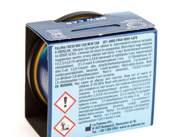 Odorizant auto Paloma Fresh Box New Car 25g