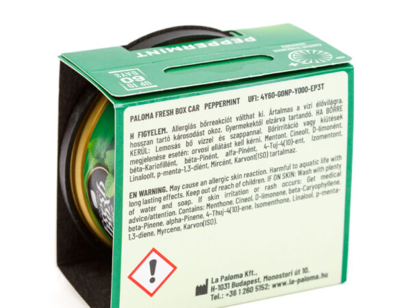 Odorizant auto Paloma Fresh Box Peppermint 25g