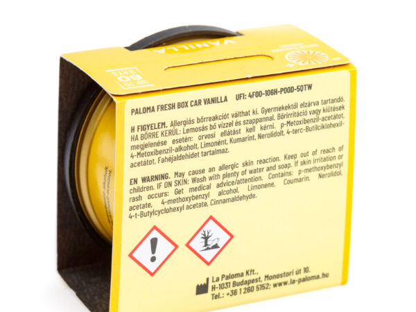 Odorizant auto Paloma Fresh Box Vanilla 25g