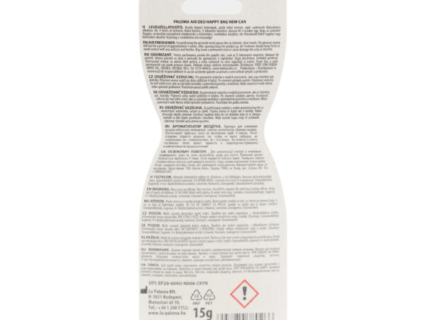 Odorizant auto Paloma Happy Bag New Car