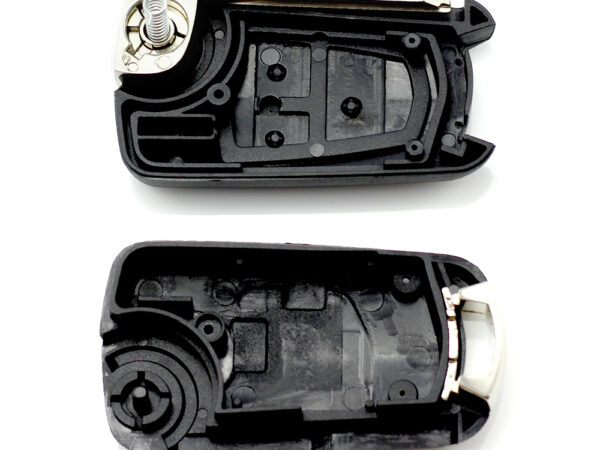 Opel - Carcasa tip cheie briceag cu 3 butoane, lama pe stanga