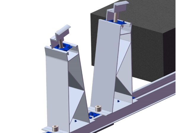 Picior spate pt sistem de montare acoperis plat 10° model " P"