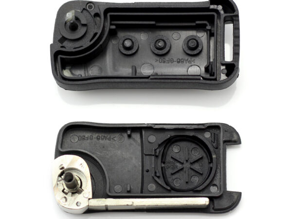 Porsche Cayenne Carcasa cheie tip briceag, 3 butoane