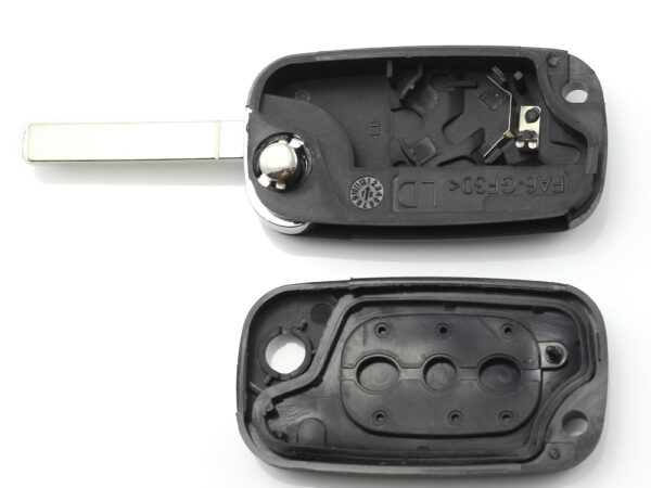 Renault - Carcasa tip cheie briceag cu 3 butoane