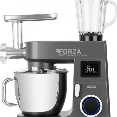 Robot de bucatarie FORZA 7800 Ultimo Scuro, 1800 W, 8 litri, LCD, sistem de amestecare planetar