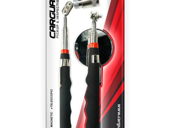 Set scule pt inspecție,  Tijă telescopică cu magnet și LED  + Tijă cu oglindă - Carguard