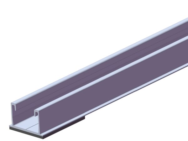 Șină Aluminiu "P" pt montaj panou fotovoltaic 350cm - Acoperis plat