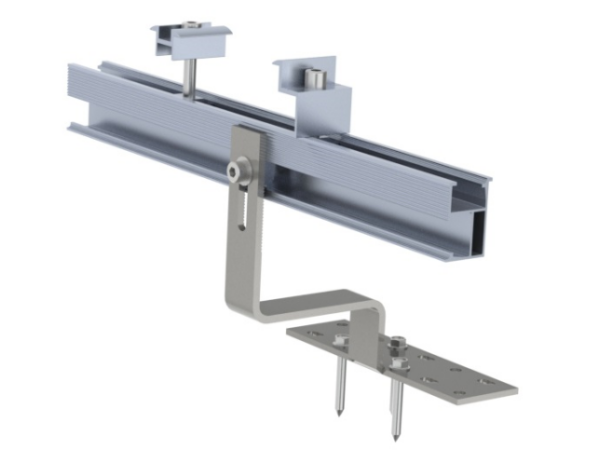 Suport pentru montaj panou fotovoltaic pe acoperiș cu țiglă "Z"