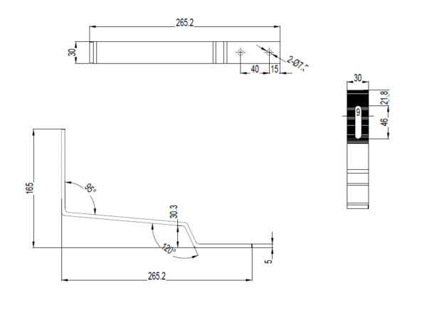 Suport "SLIM"  pentru montaj panou fotovoltaic pe acoperiș cu țiglă "Z"