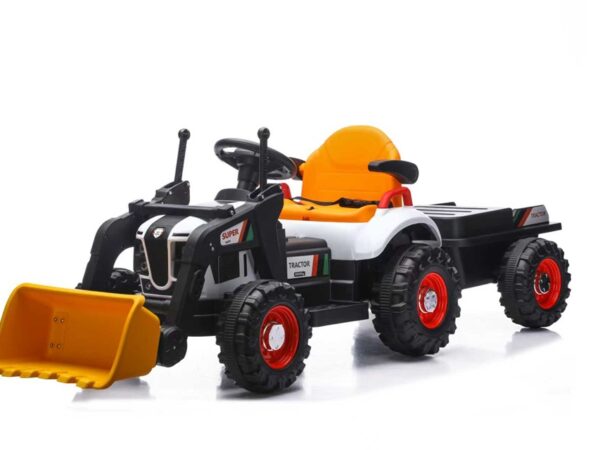 Masinuta electrica, pentru copii, cu telecomanda, BJEJ1588D (gri + galben)
