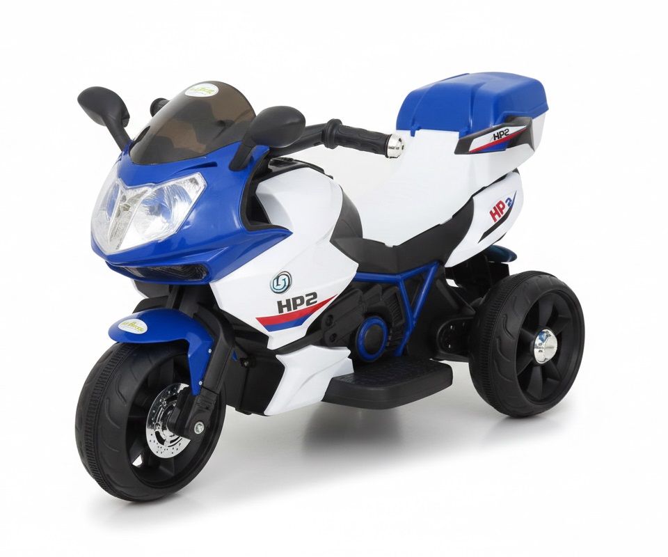 Motocicleta electrica cu acumulator, pentru copii , HP2 MB6187A (albastru)