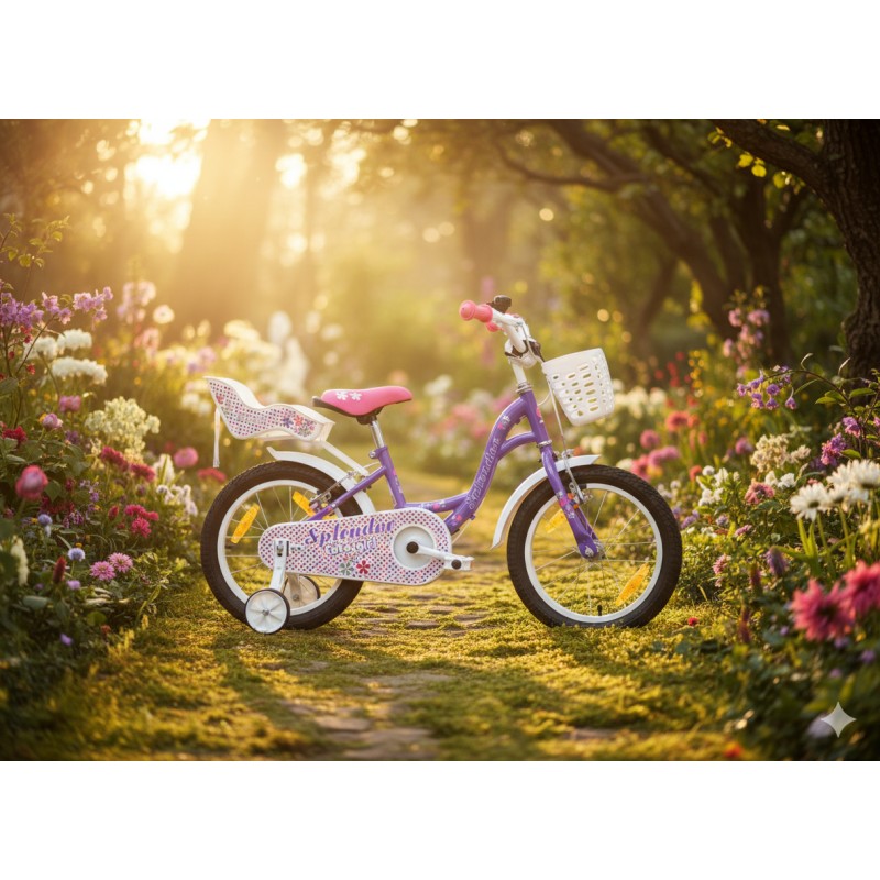 Bicicleta pentru copii, 16“, BIC16MOV (mov) - imagine 7