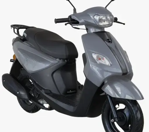 Scuter pe benzina, PS3, viteza maxima 45 km pe ora, 49 cc, Gri, Permis A1 sau B