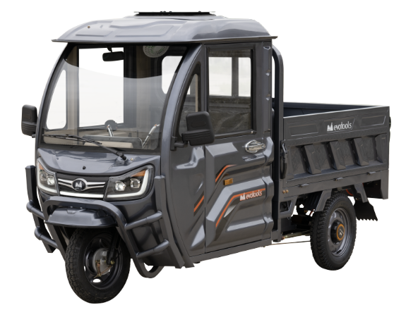 TRICICLU ELECTRIC CARGO CABINA INCHISA VOINICU TCB1500 - Argintiu